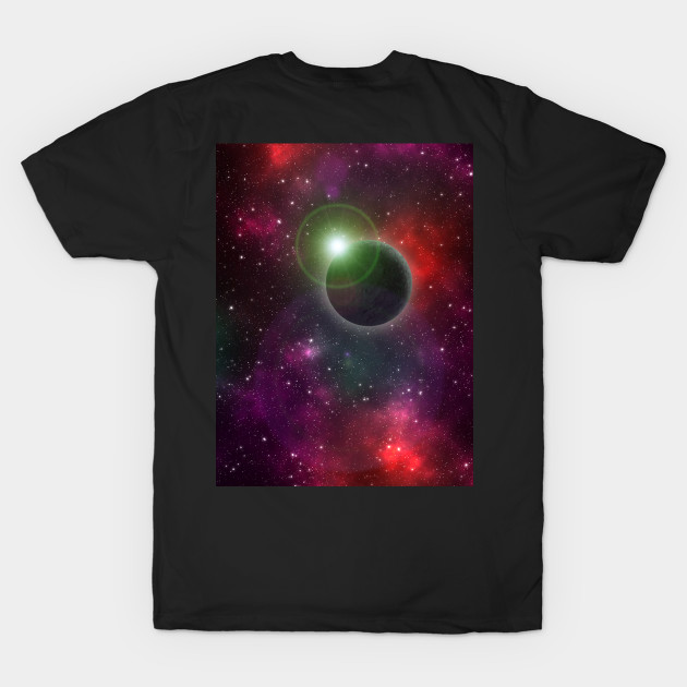 Unique Space Odyssey T-Shirt - Red by The Black Panther